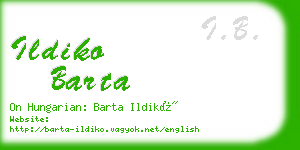 ildiko barta business card